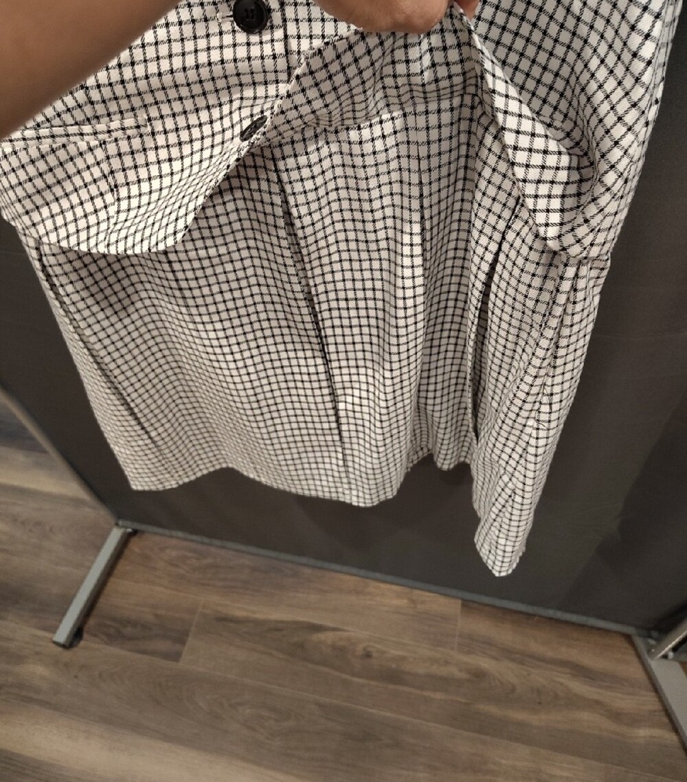 🔥2 For 39$🔥 2 In 1,Suzy Shier Checked Pleated Skirt Set with Sleeveless Vest - Picture 4 of 5